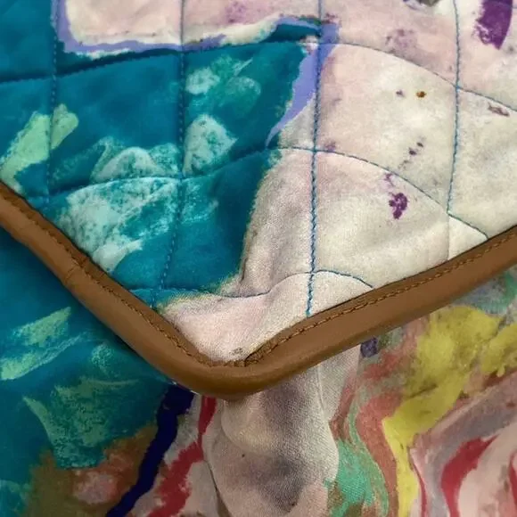 Chanel Watercolor Vintage Bag Graffiiti Tote Rare 2011 Shoulder Purse Rare CC - Picture 13 of 15